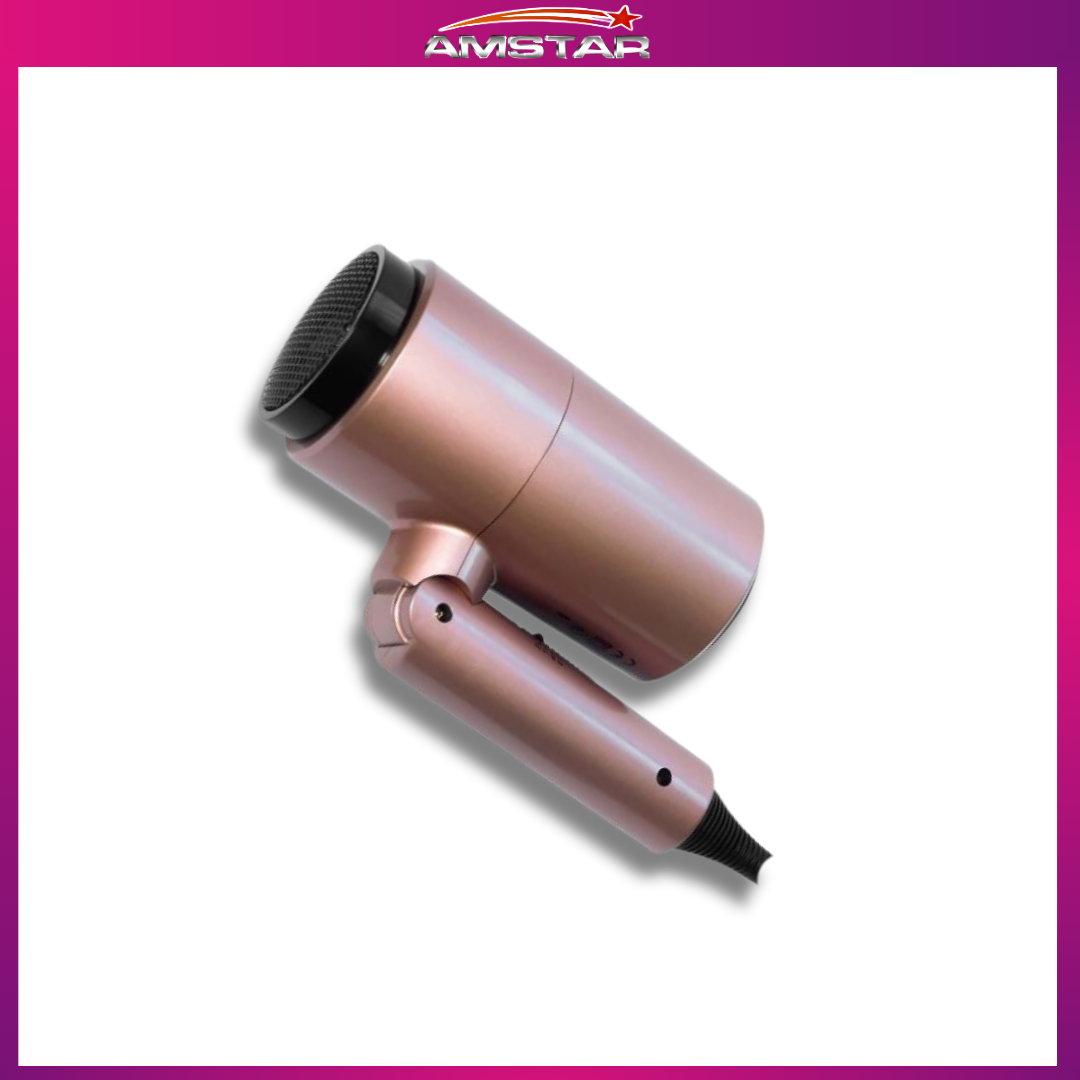 Amstar Foldable Travel Hair Dryer – Quick-Dry & Volumizing