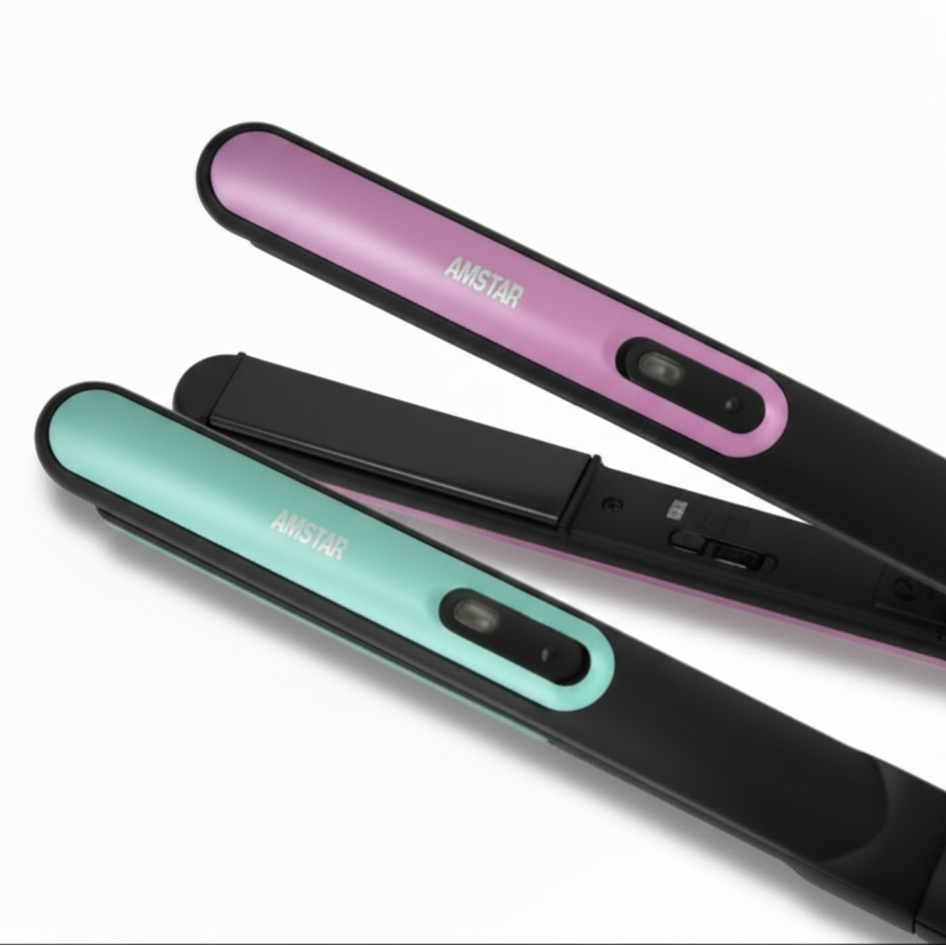 Amstar 32W matte hair straightener with fast heat-up