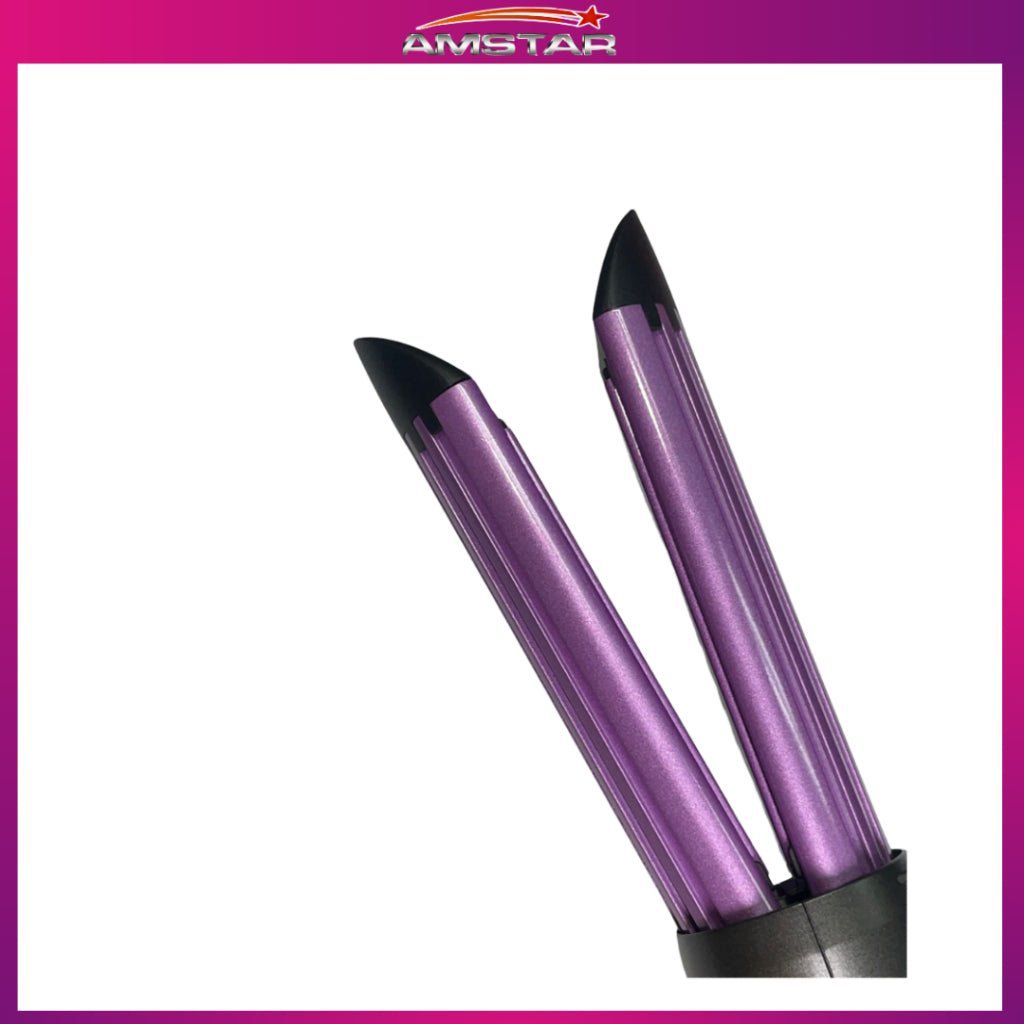 Amstar 2 - in - 1 Hair Straightener & Curler – 36W Wide Ceramic - Coated Plates Hair Tool - Amstar PH