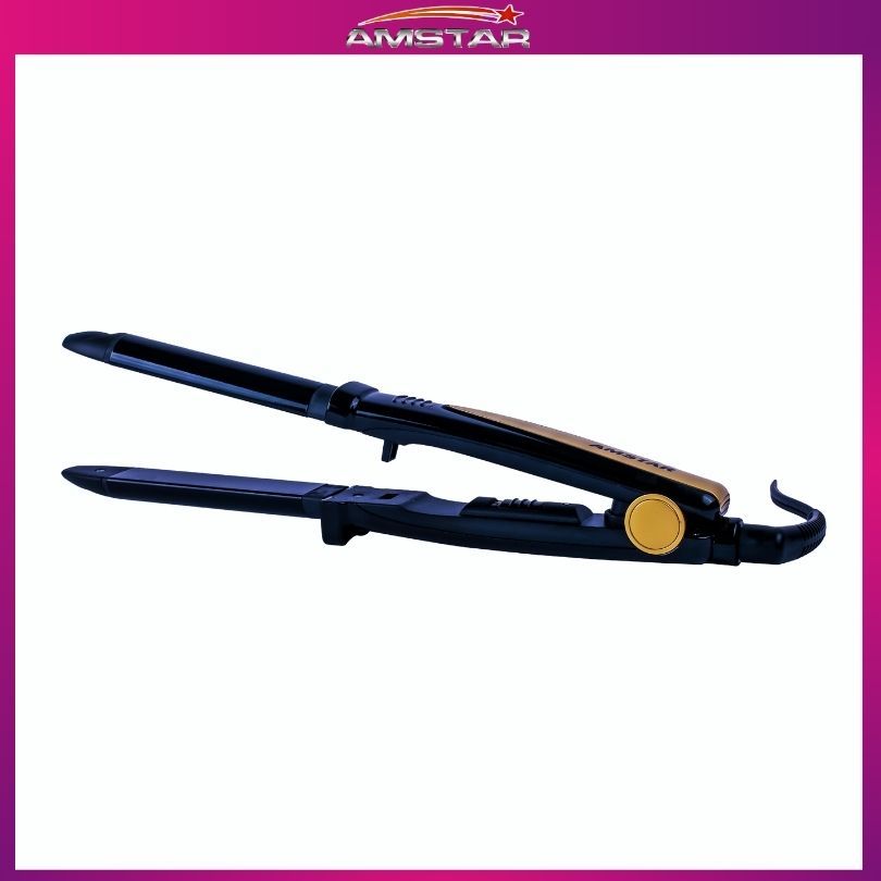 Amstar 2 - in - 1 Hair Tool – 52W Professional Hair Straightener & Curler - Amstar PH