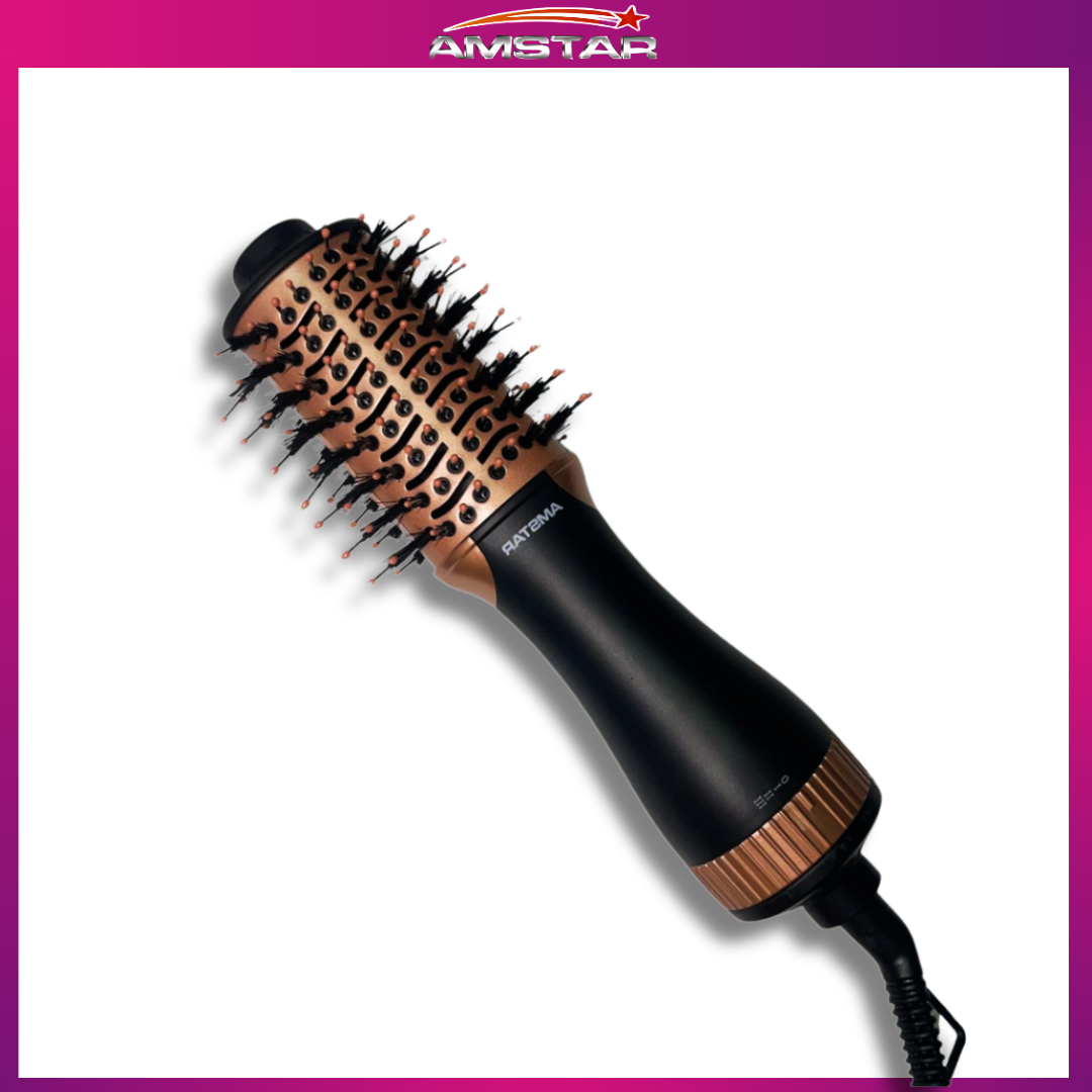 Amstar 2-in-1 Volumizing Hot Air Brush & Straightener