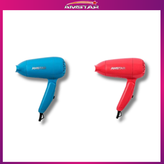 Amstar 1000W Compact Foldable Hair Dryer – Dual Settings