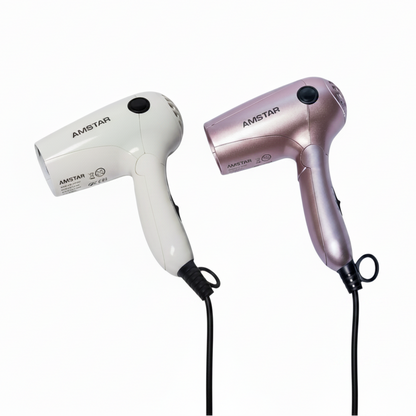 Amstar foldable travel hair dryer, volumizing and quick-dry