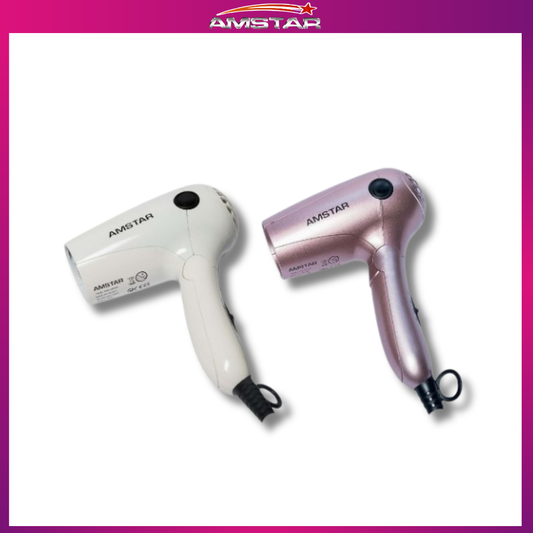 Amstar Foldable Travel Hair Dryer – Quick-Dry & Volumizing