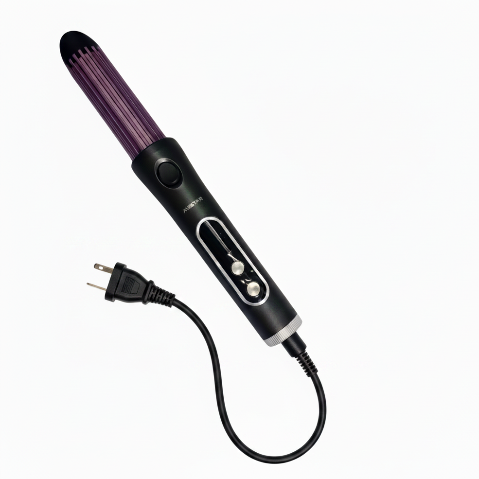 Amstar 2-in-1 Hair Straightener and Curler — 36W ceramic plates, clean product shot