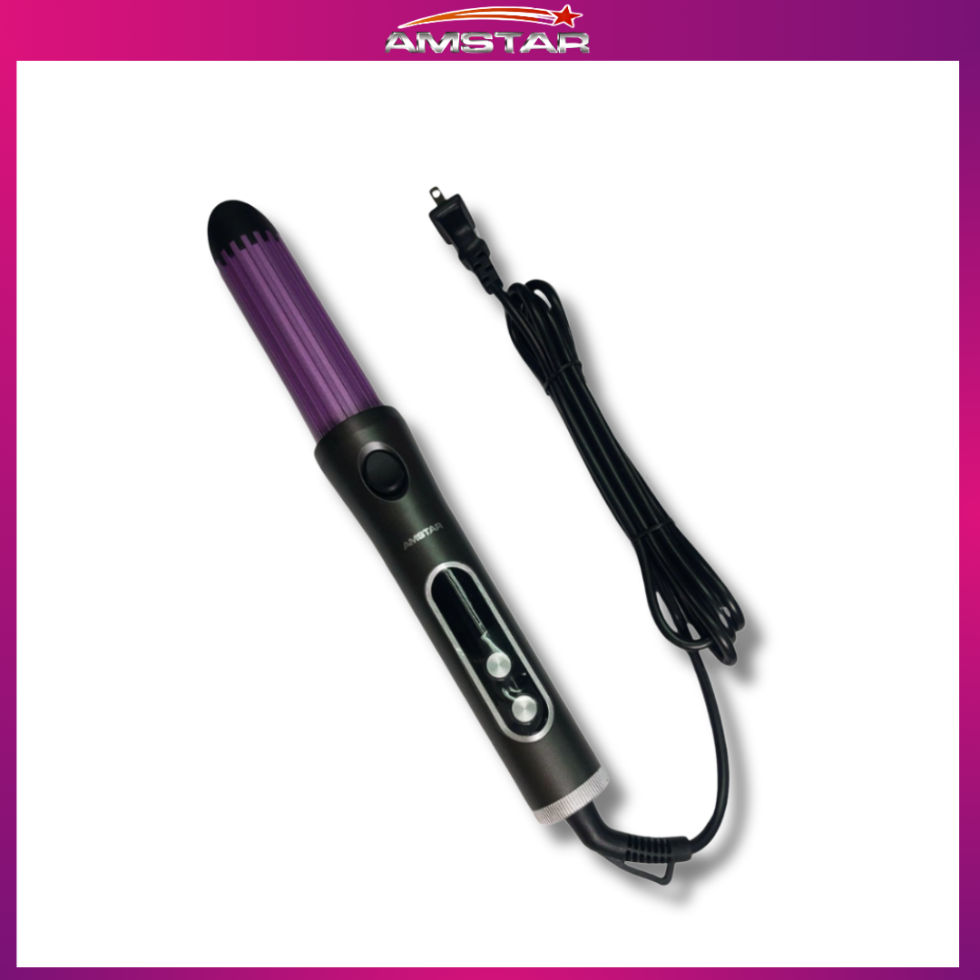 Amstar 2-in-1 Hair Straightener & Curler – 36W Ceramic Plates