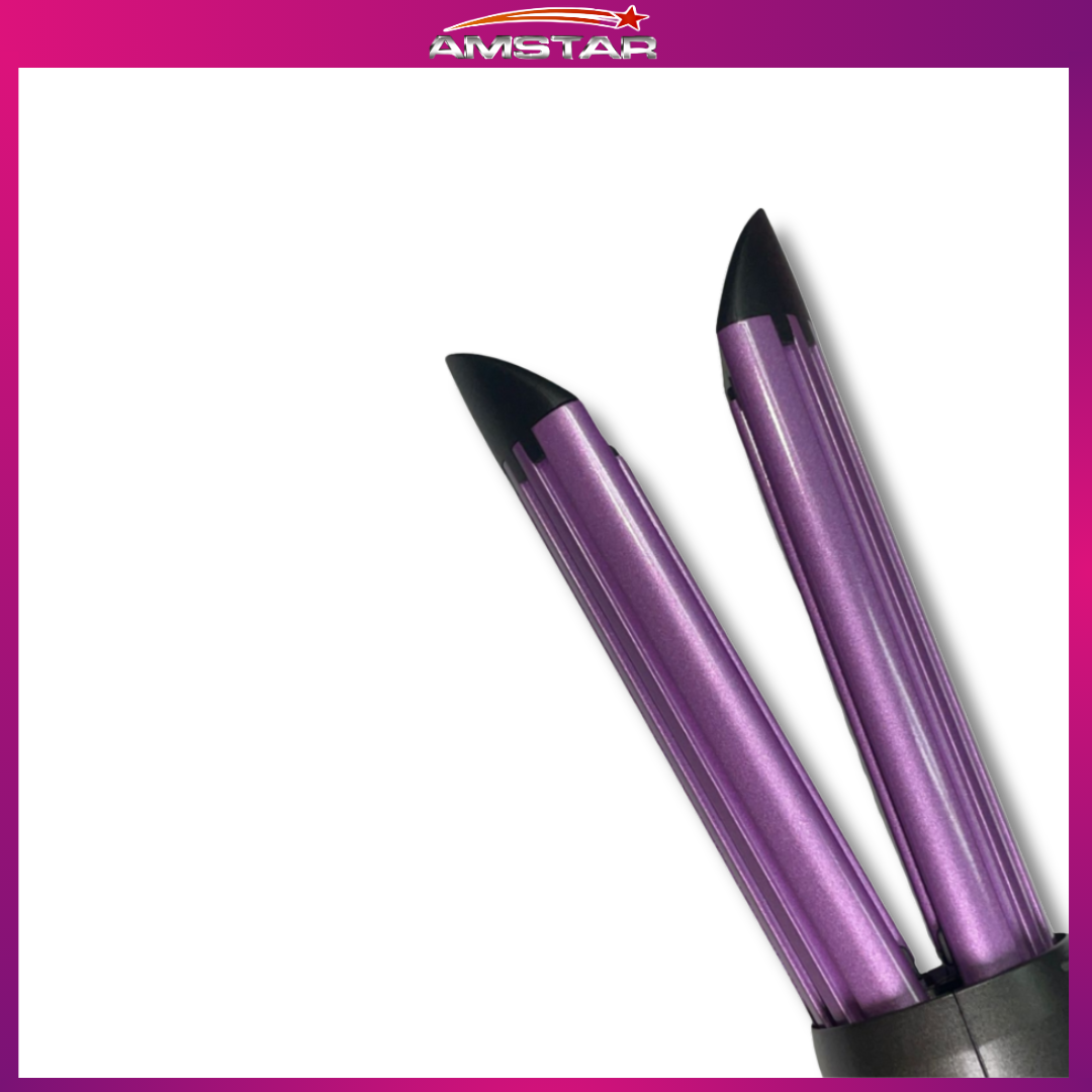 Amstar 2-in-1 Hair Straightener & Curler – 36W Ceramic Plates