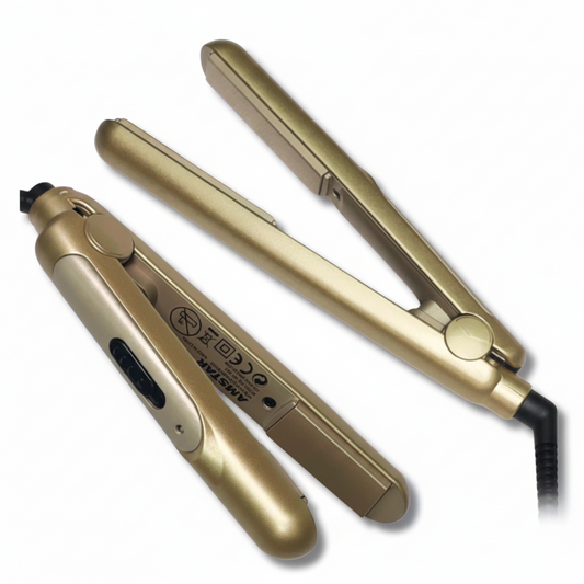 Amstar Mini straightener showing compact ceramic plates