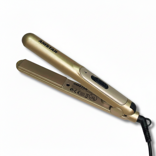 Amstar 25W Mini Hair Straightener in champagne gold