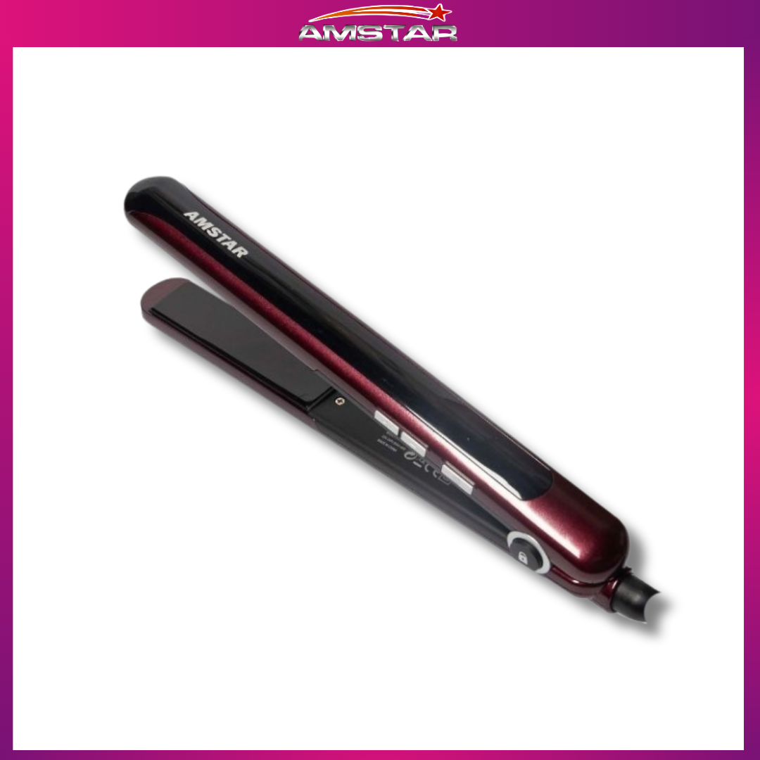 Amstar 46W Pro Hair Straightener – Ceramic Plate, 9 Settings