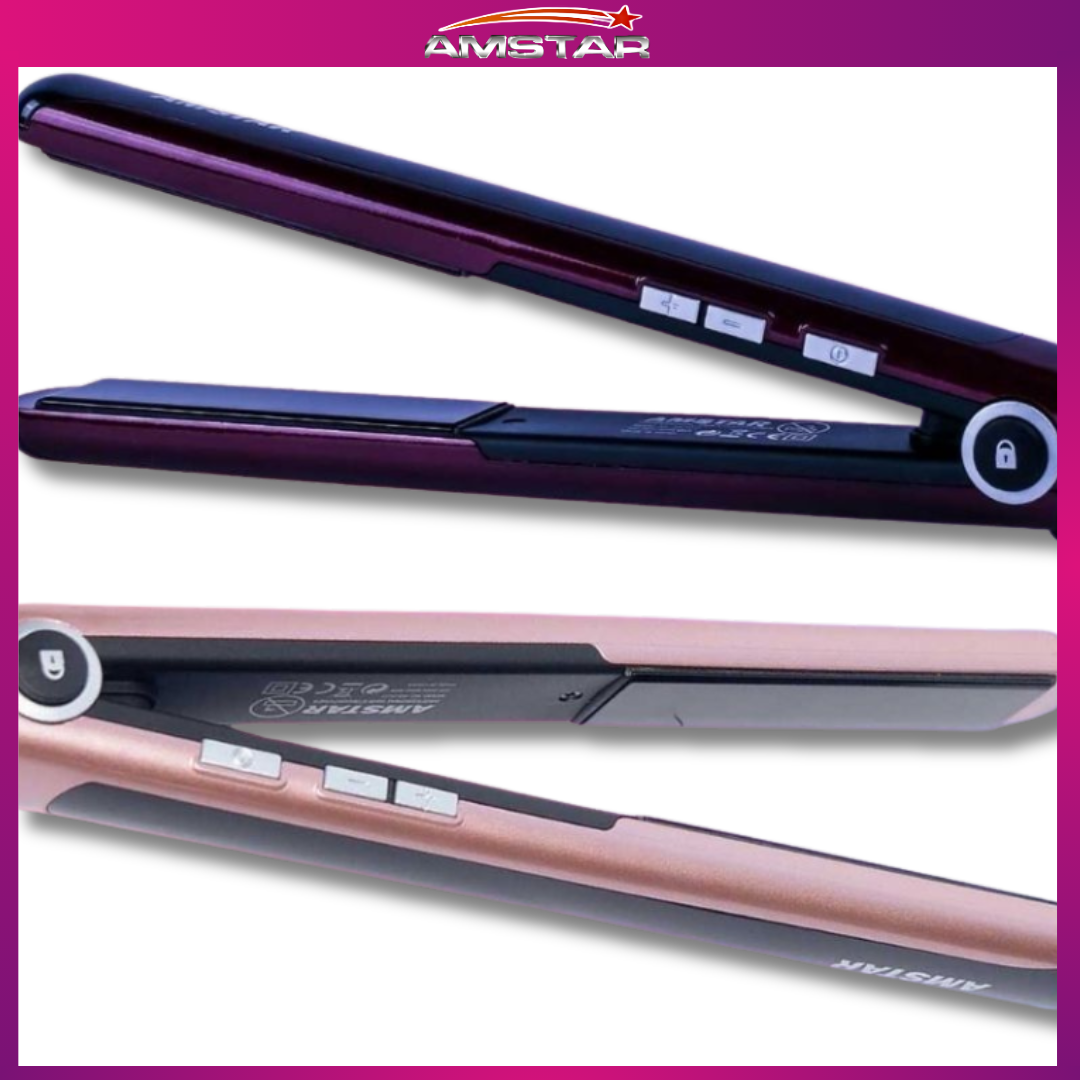 Amstar 46W Pro Hair Straightener – Ceramic Plate, 9 Settings