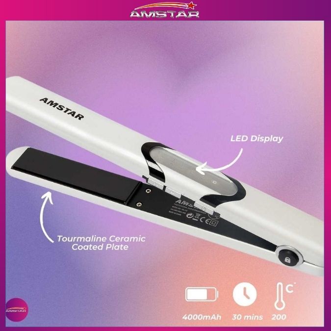 Amstar 45W Hair Tool – Hair Straightener with Ceramic Plate & 5 Heat Settings - Amstar PH