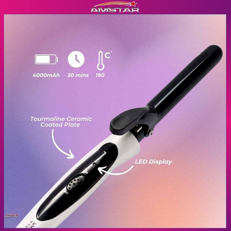 Amstar Professional Curling Iron – Hair Curler Wand for Salon Styling / Kulot Tool - Amstar PH