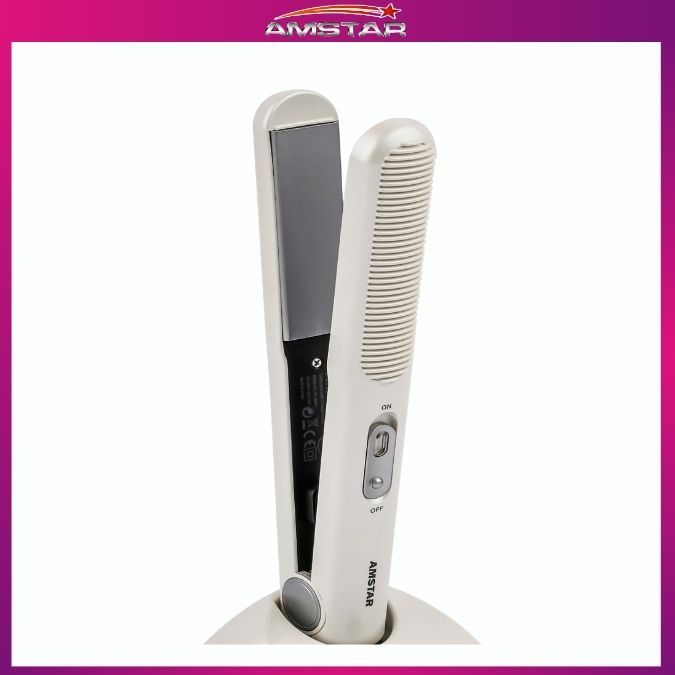 Amstar 50W Dual - Mode Hair Straightener – Corded/Cordless with Ceramic Plates - Amstar PH