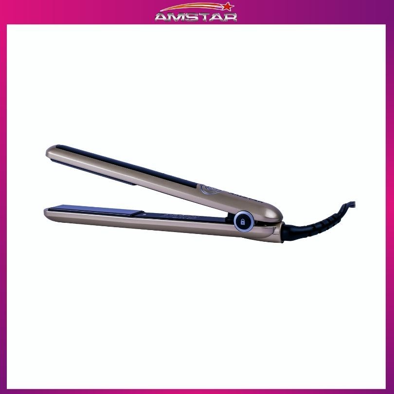 Amstar 46W Professional Hair Straightener – Ceramic - Coated Plates, 5 Heat Levels, Salon Plancha - Amstar PH