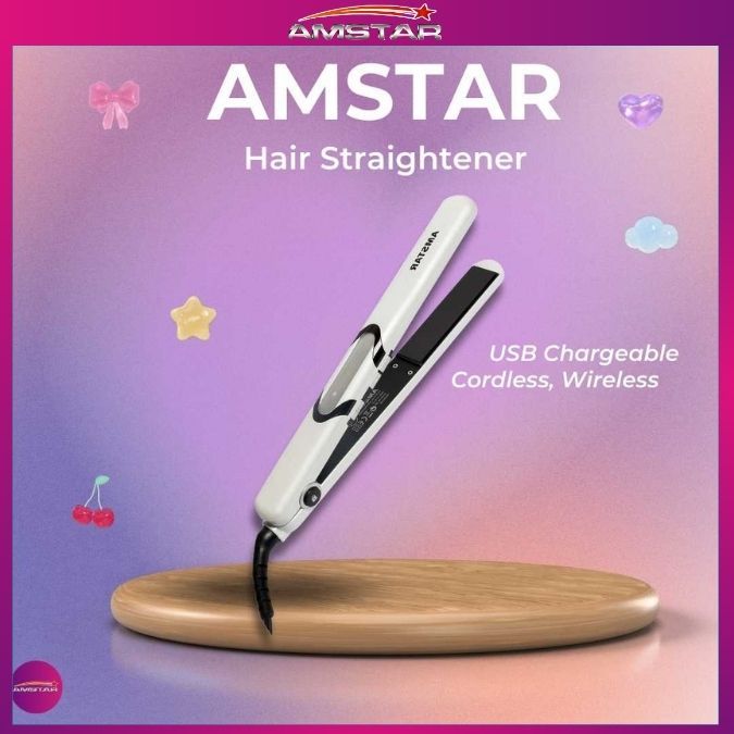 Amstar 45W Hair Tool – Hair Straightener with Ceramic Plate & 5 Heat Settings - Amstar PH