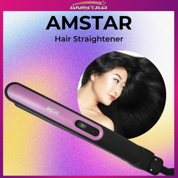 Amstar 32W Matte Hair Straightener – Ultra Fast Heat - Up Professional Hair Tool - Amstar PH